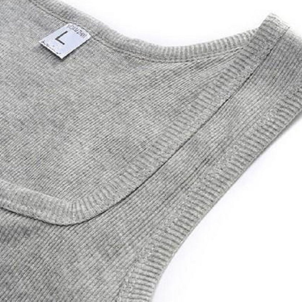 Vendita calda Estate Abbigliamento maschile Donna Canotta elastica di base T-shirt da uomo senza maniche in puro cotone T-shirt fitness bodybuilding