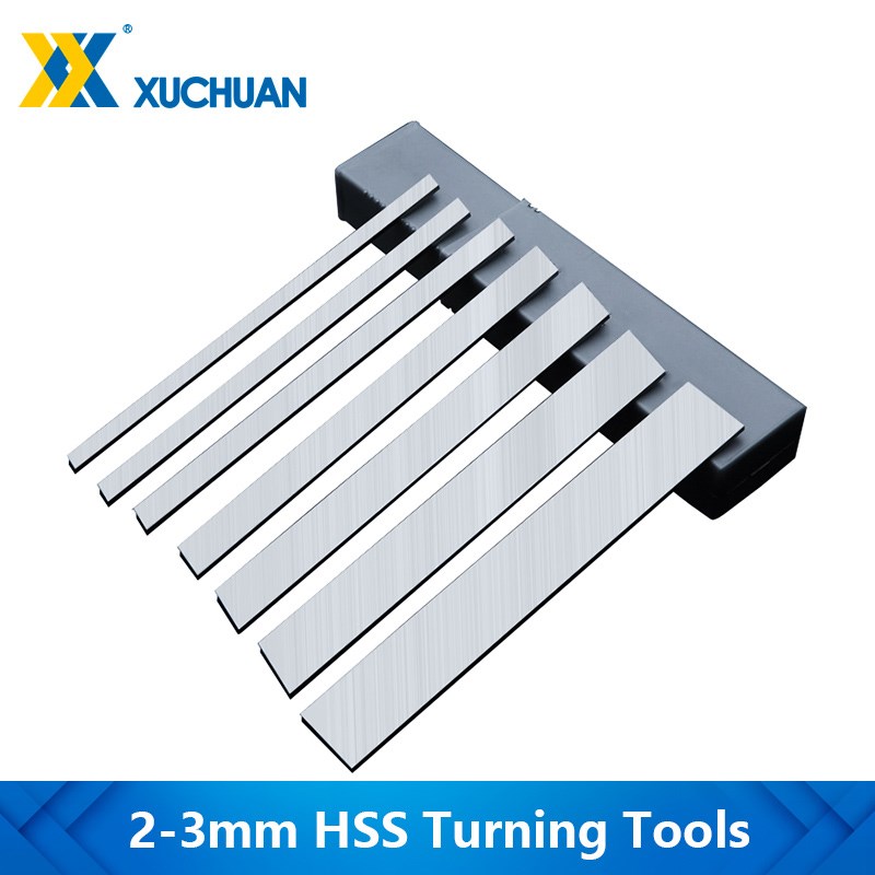 Herramientas de torno de 2-3mm herramientas de torneado de acero de alta velocidad CNC torno barra de herramienta de torneado de acero blanco torno herramientas de corte barra de corte
