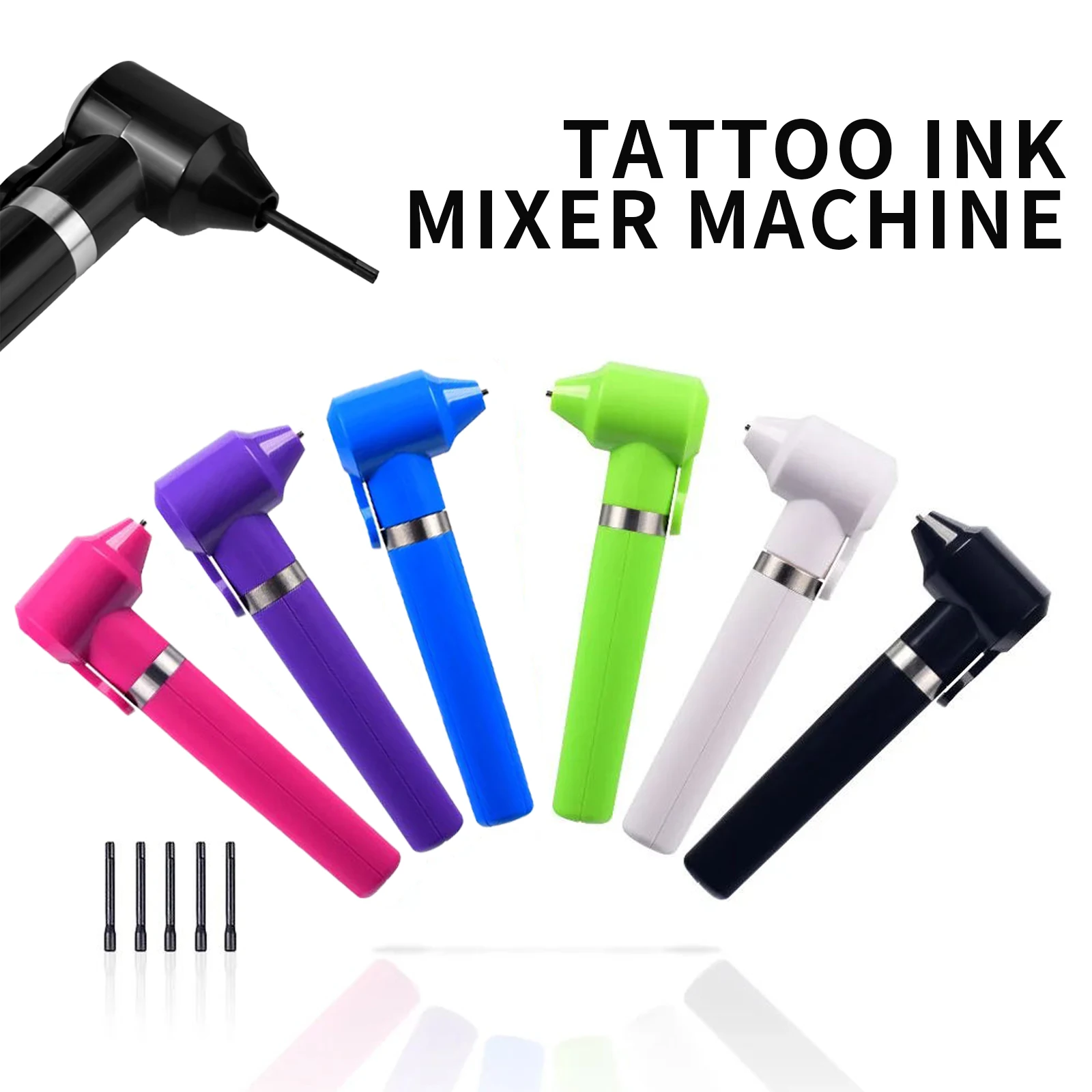 LASTJUDG mélangeur d'encre de tatouage fourniture de Machine de tatouage de haute qualité avec 5 bâtons de mélange mélangeur d'encre de tatouage de maquillage Permanent professionnel