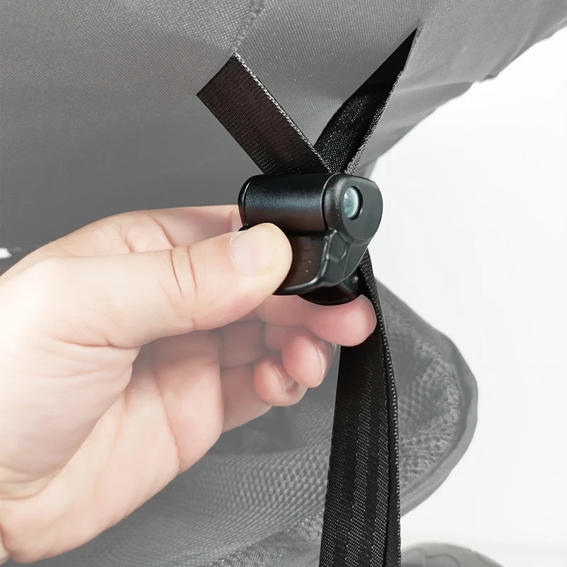Cinturón de ajuste de respaldo de cochecito, ángulo de plano posterior, ajuste continuo de altura para la mayoría de Buggy, paraguas, accesorios para coche de bebé