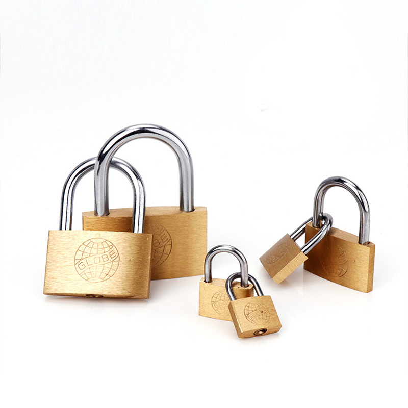 Copper Padlock  Small Locks for Luggage Case Locker Home Improvement Hardware 20mm 25mm 30mm 40mm 50mm Include 3Keys