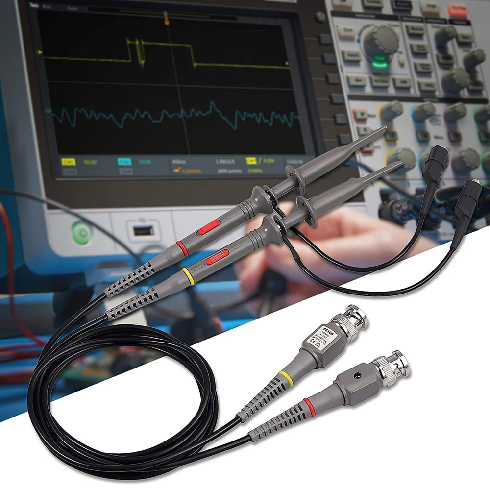 1 Chiếc/2 Chiếc P6100 BNC Dao Động Ký Đầu Đo Bộ 100MHz 1X 10X Mayitr Cao Cấp Phạm Vi Phân Tích Vân Cá Sấu kẹp Đầu Dò Thử Dẫn