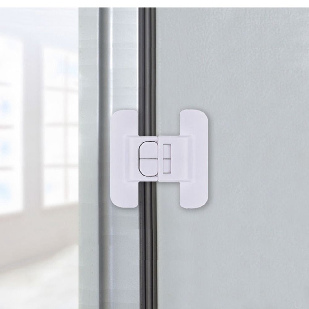 Home Furniture Cabinet Door Safety Locks Kids Security Protection Refrigerator Lock Anti-Open Water Dispenser Locker Buckle