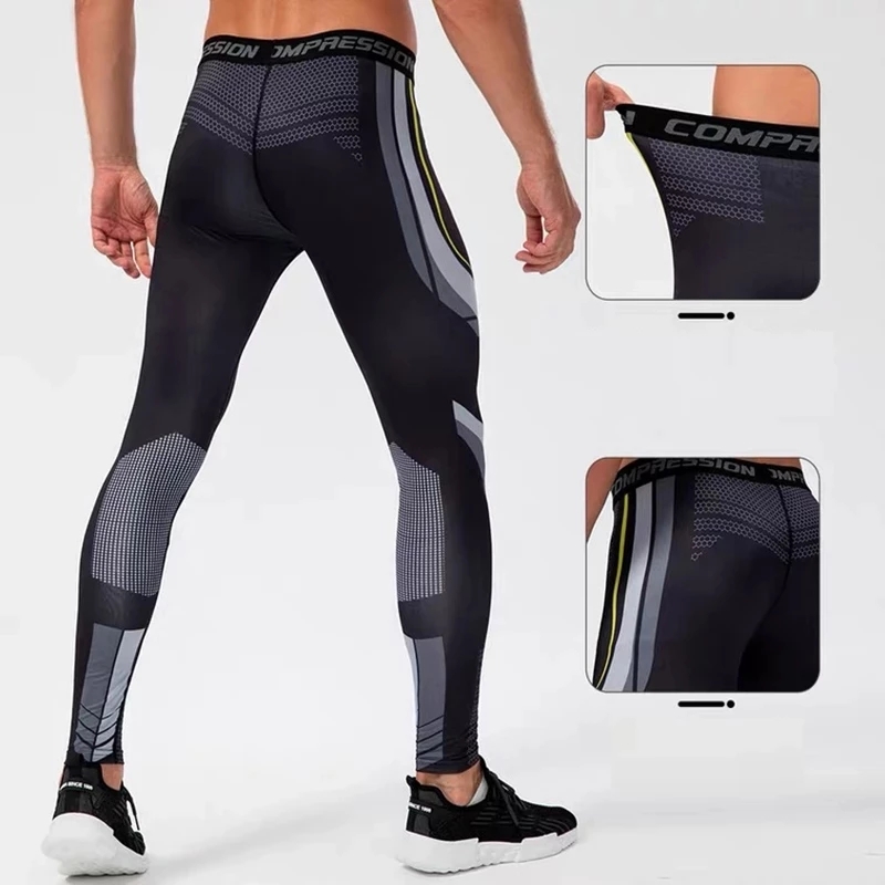 Männer Lauf Leggings Sportswear Quick Dry Gym Fitness Strumpfhosen Workout Training Jogging Sport Hosen Kompression Sport Hosen