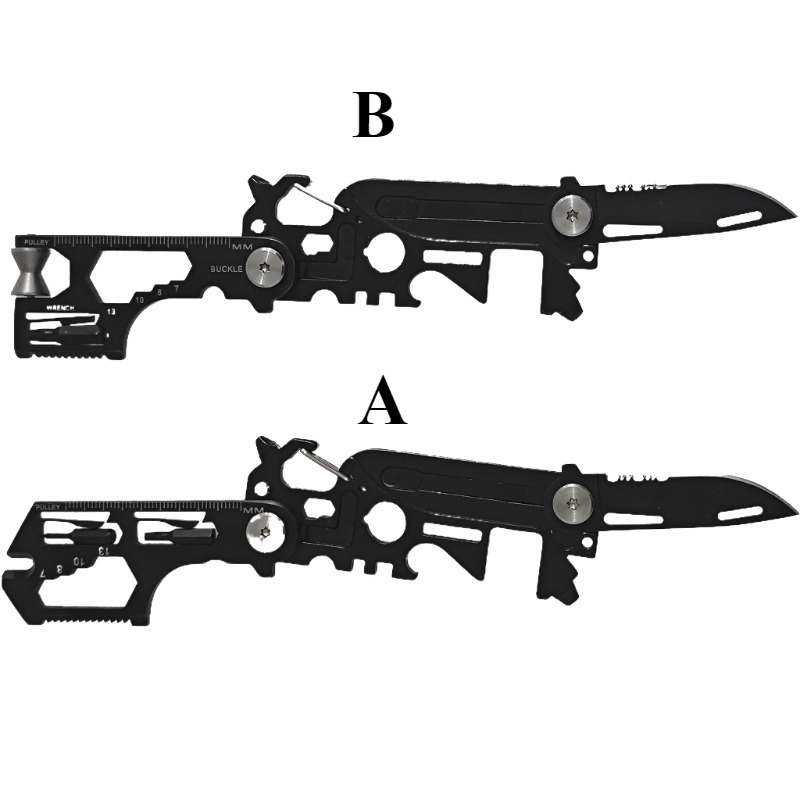 Multifunctional Outdoor Tool Combination Card Folding Molle Scissor Army Knife Mini Bicycle Repair EDC Camping Gear Equipment