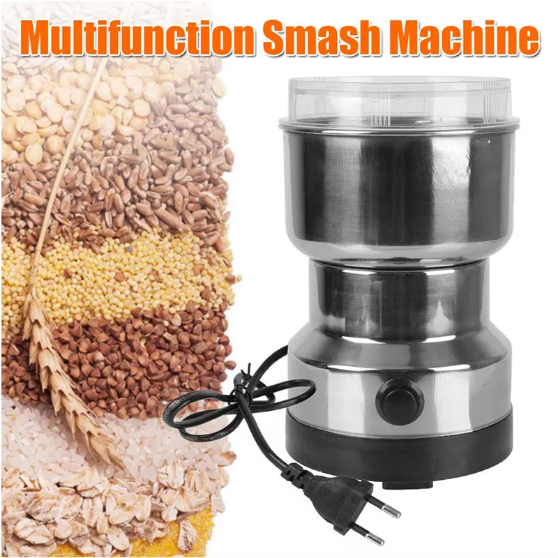 Küche Multifunktionale 4-Blatt-Getreidemühle Kaffee Hacken Hause Elektrische Kaffeemühle Nuss Bohnen Geschmack Mixer