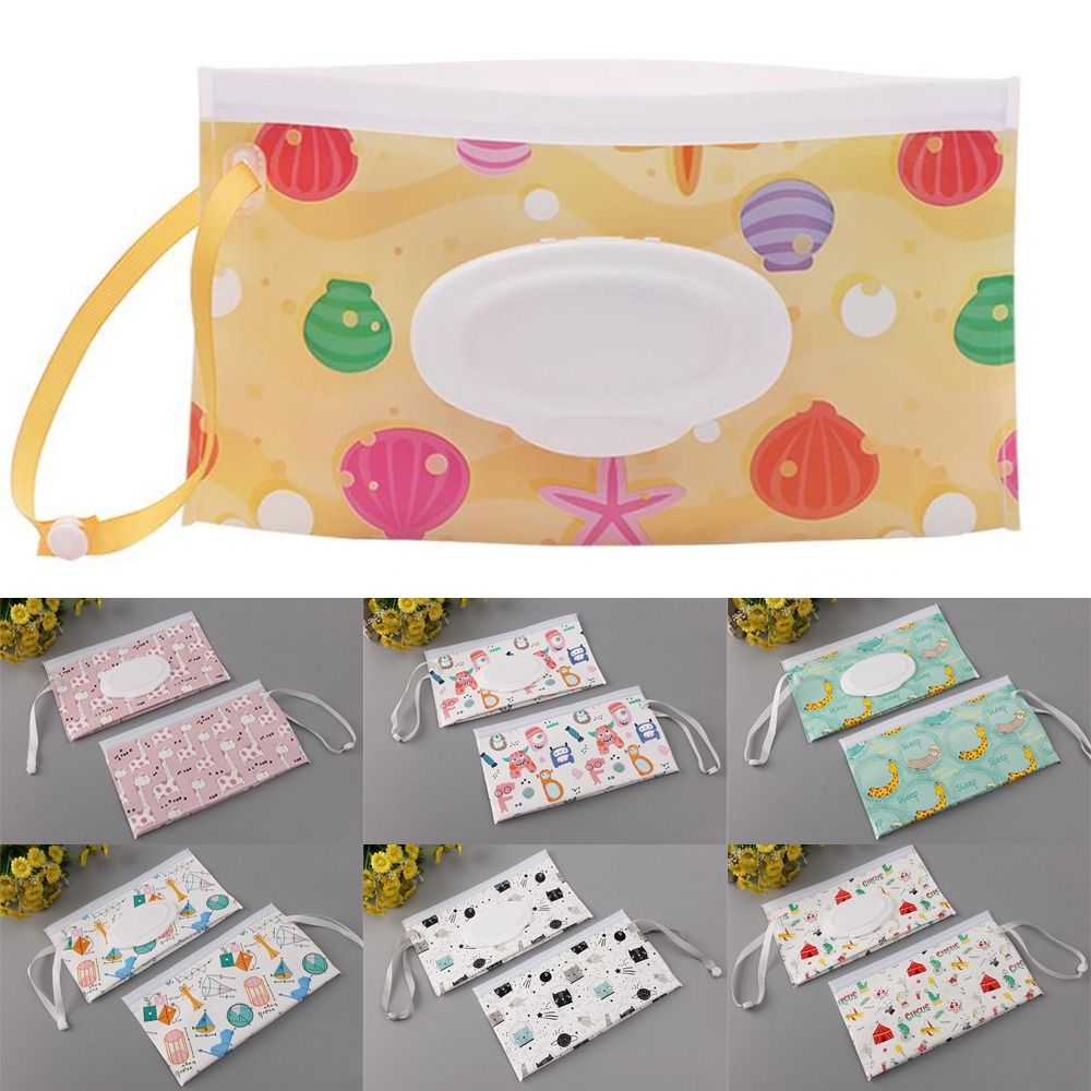 Acessórios úteis para carrinho de bebê, capa portátil, produto para bebê, bolsa cosmética, caixa de tecido, suporte de lenços umedecidos, bolsa de lenços umedecidos