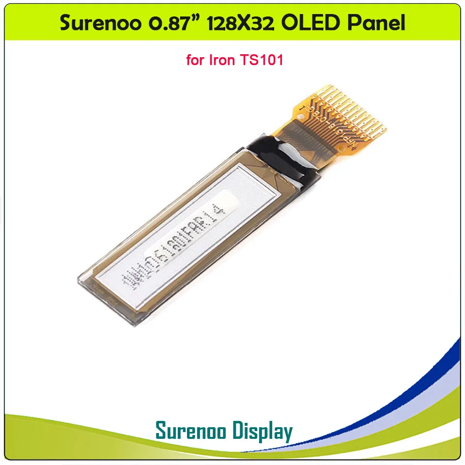 0,69 "96x16 0,87" 128x32 blanco 14P IIC I2C puerto OLED PG-9616TSWD L9616TSWC para Eleaf Istick Rim C PICO 75W hierro TS100 TS101 TS08