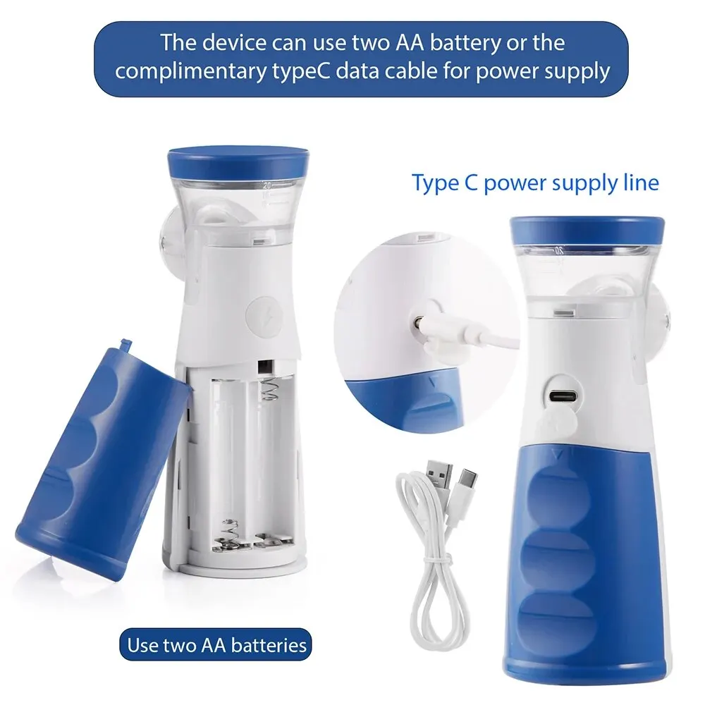 Medical Nebulizer หอบหืด Inhaler Handhe แบบพกพา Inhalator ผู้ใหญ่เด็กเด็ก Mini Silent Steam Nasal Humidifier เครื่องมือ Nebulizer
