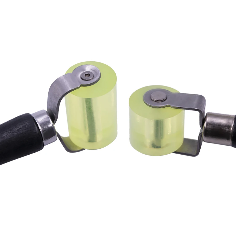 รถกันเสียงล้อยาง Patching Compaction Roller ล้อรถยนต์เสียงฉนวนกันความร้อนลูกกลิ้งผ้าฝ้ายผลักดันล้อเครื่องมือ