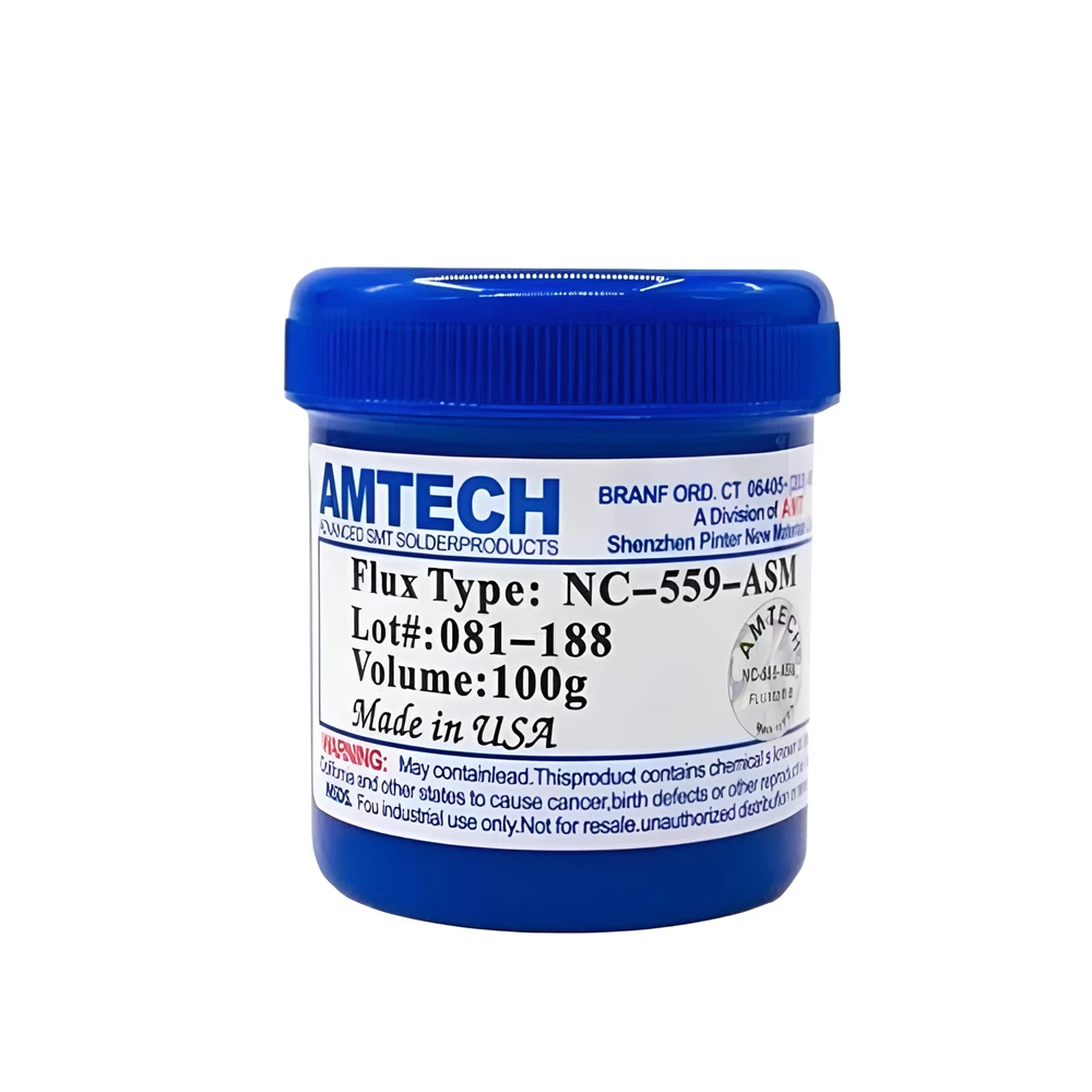 Flusso Amtech Originale NC 218 559 ASM Flusso per Saldatura 100g No-clean Flusso di Saldatura Punta Rinfrescante Saldatura Pcb Riparazione Saldatura T