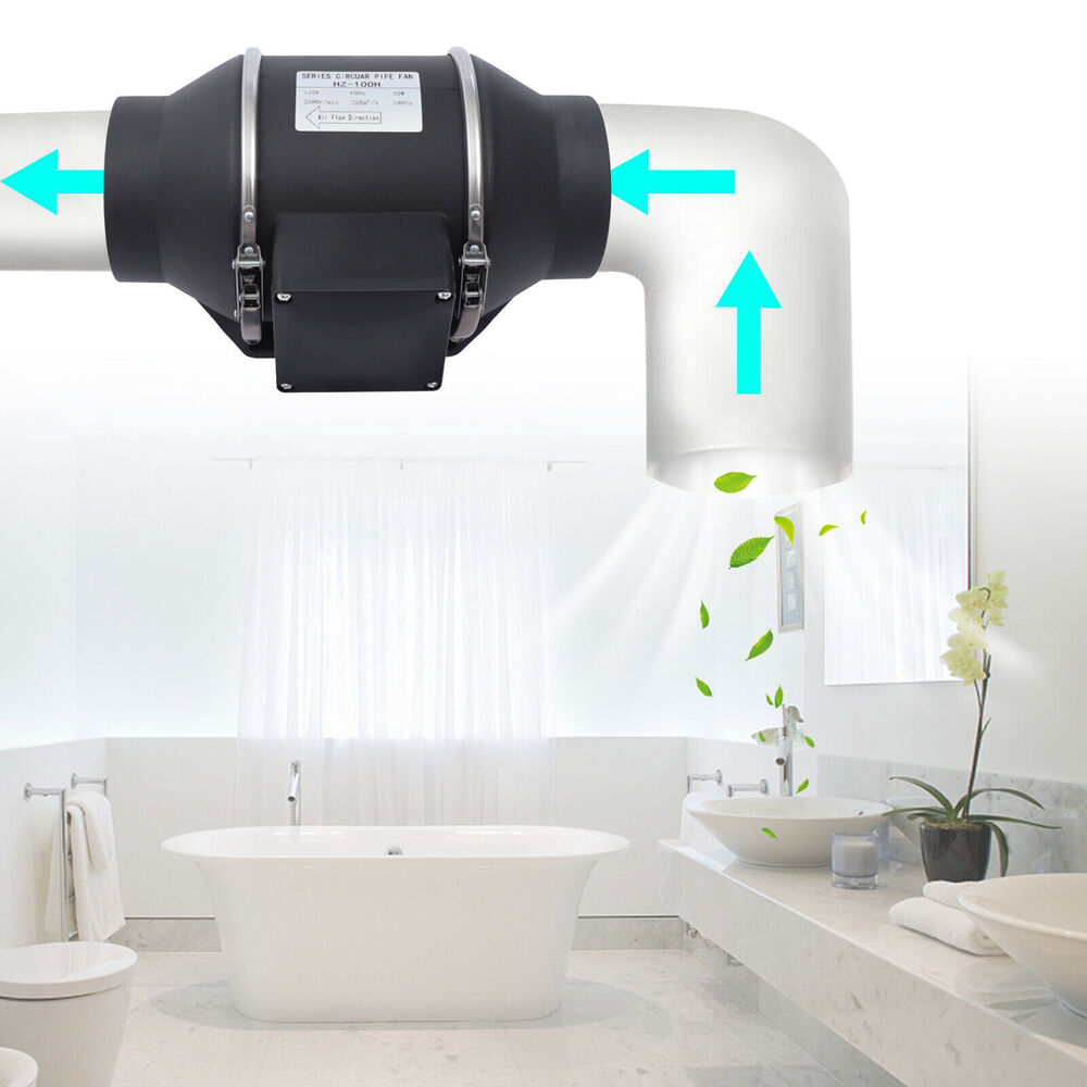 Ø100 mm 220 V Kanalventilator, Gebläse, Abluftventilator für Häuser, Büros, Schulen, Krankenhäuser, Restaurants, Hotels, Einkaufszentren