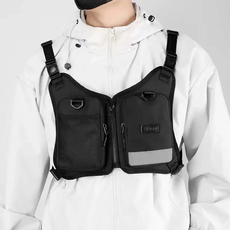 Mochila Tática Camuflada Masculina, Bolsa de Colete Casual em Tecido de Nylon sex para Cenários de Lazer
