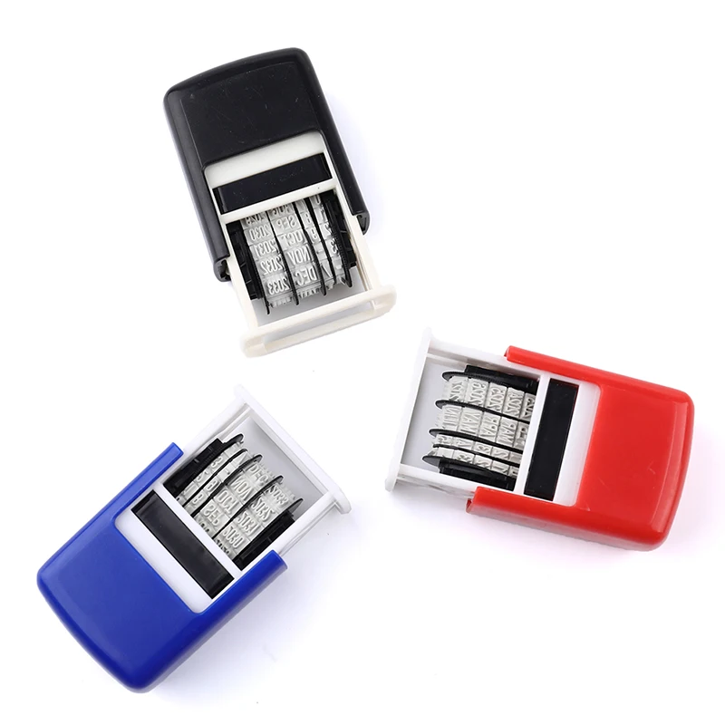 1 Pcs Time Handled Ledger Date Stamp Universal Date Year Month Day Adjustable Stamp Mini Self Printing Stamping Stamp Set