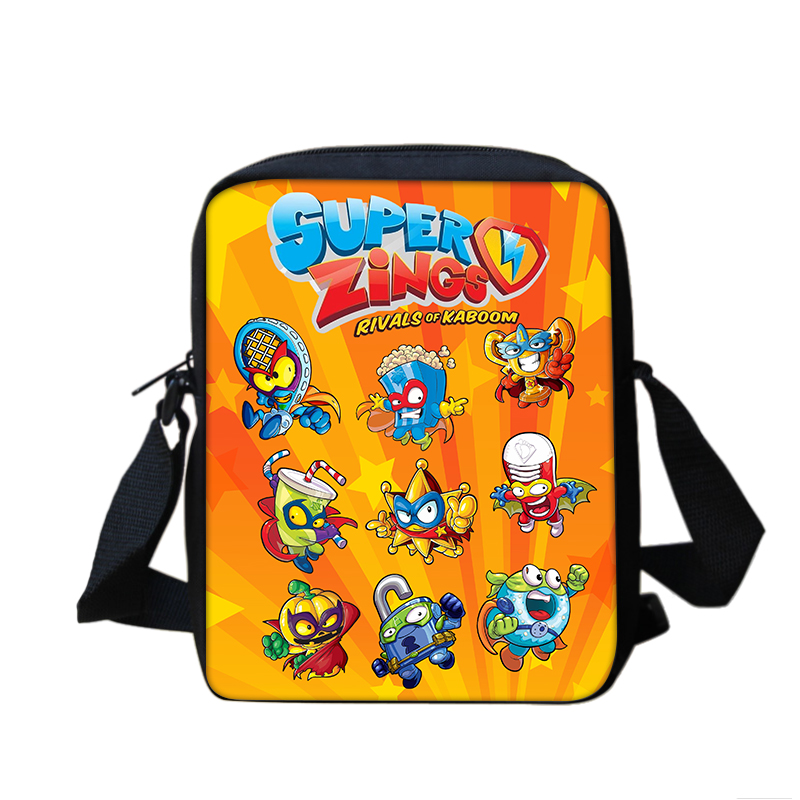 スーパー Zings 少年 & 少女漫画アニメプリントショルダーバッグキッズカジュアルトート電話バッグ男性 & 女性ショッピングバッグ最高の誕生日プレゼント