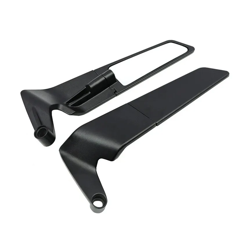 Lusterka motocyklowe Stealth Winglets do Kawasaki Z900 Z650 2021 2022 2023, zestawy lusterkowe, regulowane lusterka, lusterka motocyklowe typu Wing