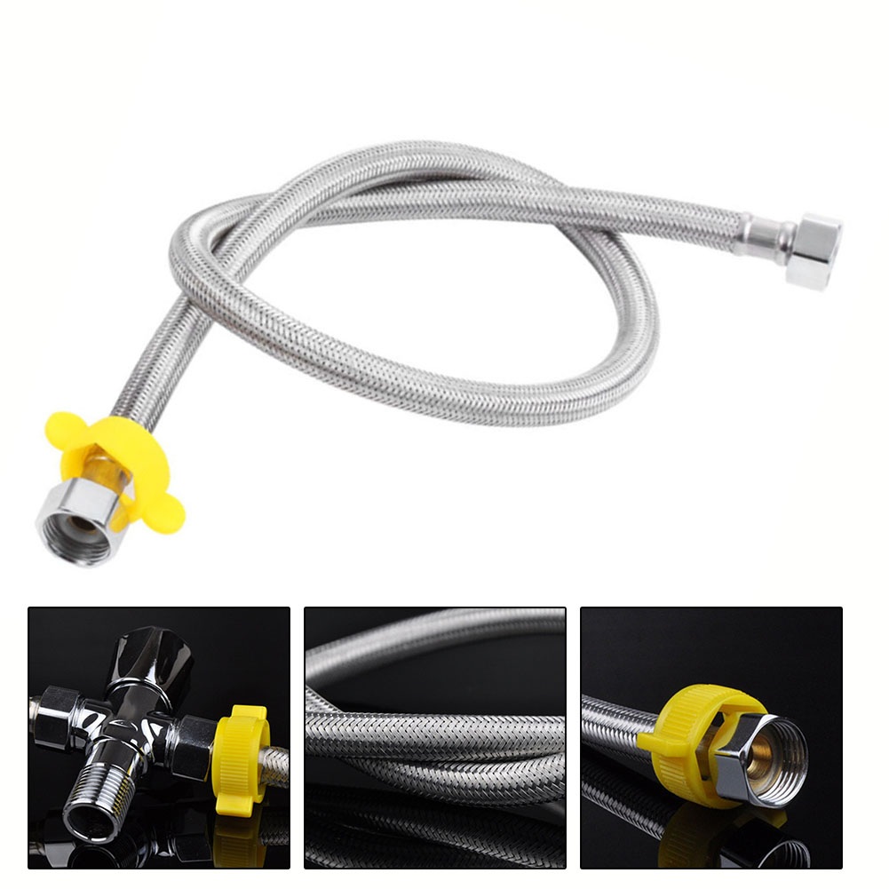 30/50cm 1/2 Inch Plumbing Explosion-Proof Flexible Braided Hose Faucet Water Pipe For Kitchen Bathroom Plumbing