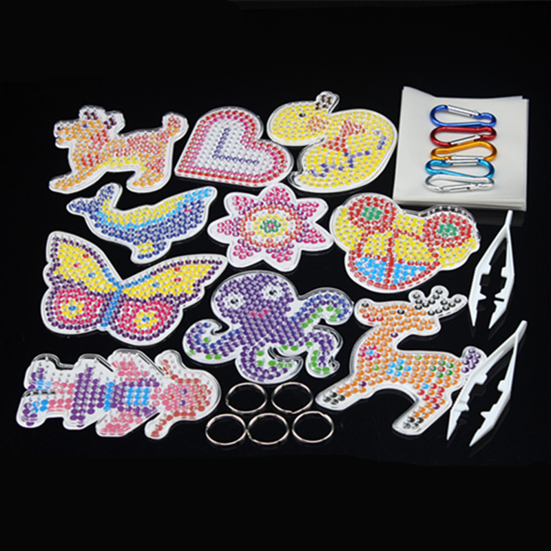 Fuse Pixel Art Puzzle Pegboards Patterns Templates Ironing Paper White Plastic Tweezers for 5mm Hama Beads 3D Toys Children Gift