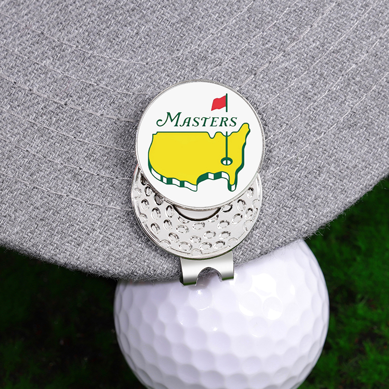 หมวกกอล์ฟคลิป Ball MARKER แม่เหล็กติดกับหมวกการ์ตูนธงรูปแบบเบสบอลหมวกคลิปเครื่องประดับอุปกรณ์เสริมของขวัญ