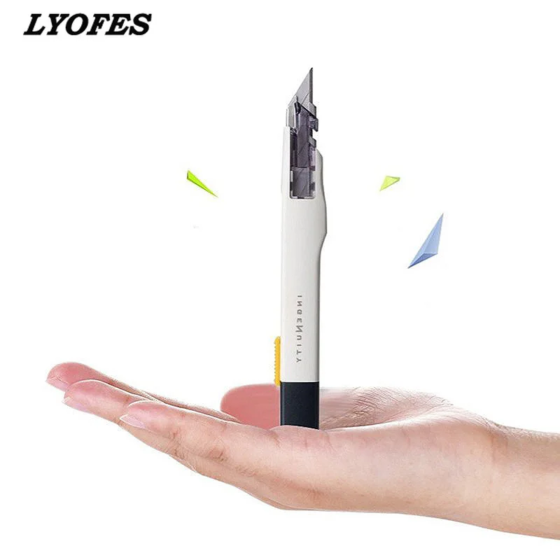 ความปลอดภัย Self-Locking Utility มีดญี่ปุ่น Professional Precision โลหะทํางาน Art มีดเครื่องตัดกระดาษเหมาะสําหรับ Office Study