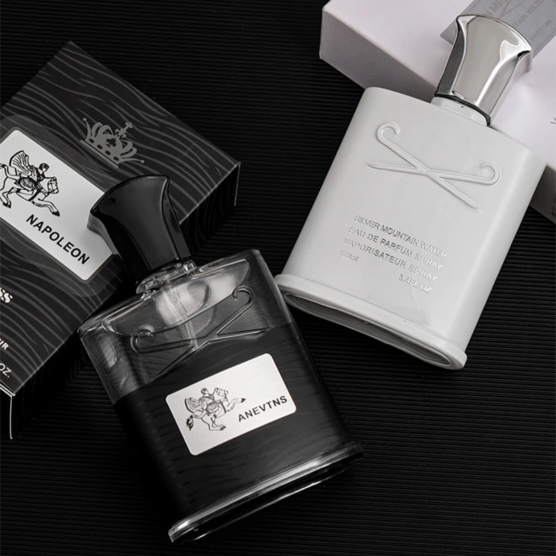 男性用の軽くてさわやかな豪華な香水,シルバーの山の水の香り,オーデパルファム,カラー,オリジナルブランド,100ml
