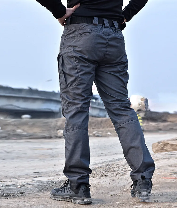 บุรุษทหารยุทธวิธีกางเกง SWAT กางเกงหลายกระเป๋ากางเกงการฝึกอบรม Men Combat Army กางเกงทํางานเครื่องแบบใหม่