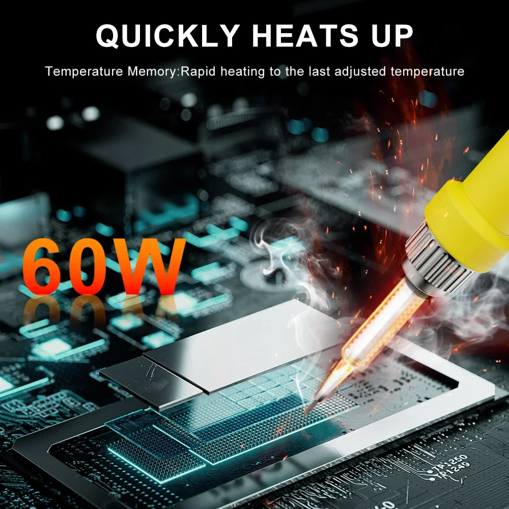 For Makita Cordless Soldering Iron Tool For BL1815 BL1840 BL1850 BL1860 Battery 60W PCB Soldering Tool With Battery Charger