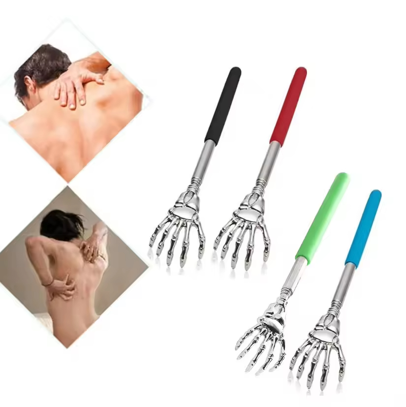 Телескопический дряпающий массажер из нержавеющей стали Ghost Hand, дряпающий скребок из нержавеющей стали