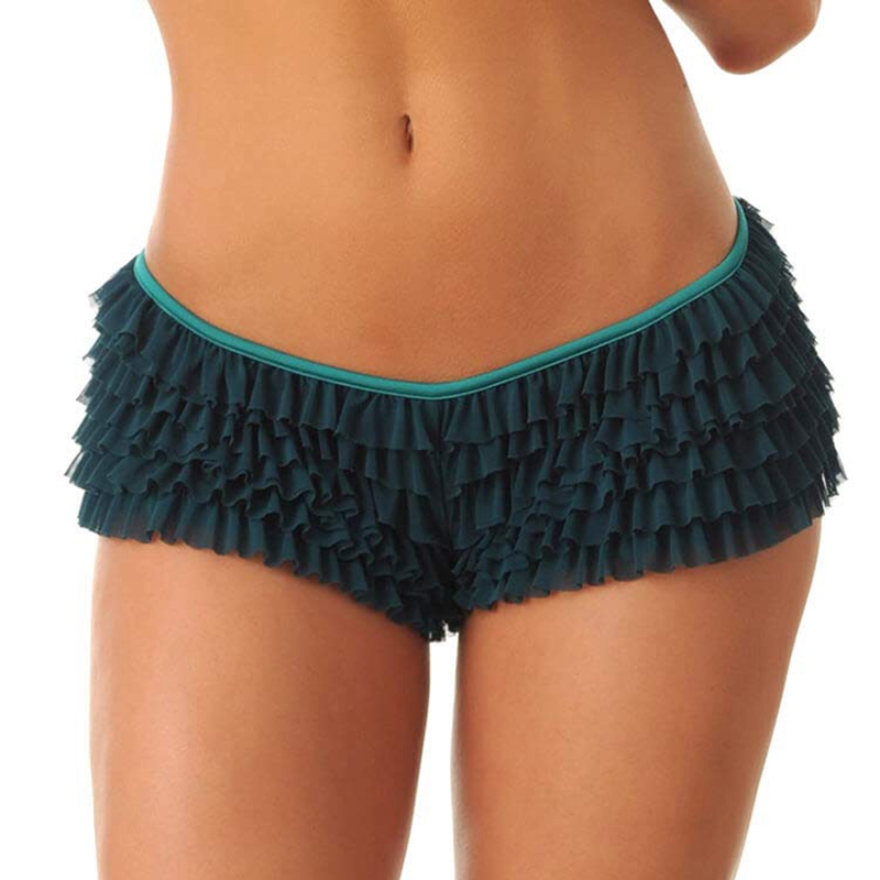 Y2k kawaii bonito petpants coquette menina menino shorts calcinha sexy babados multi-camadas roupa interior elástica boxer briefs com arco