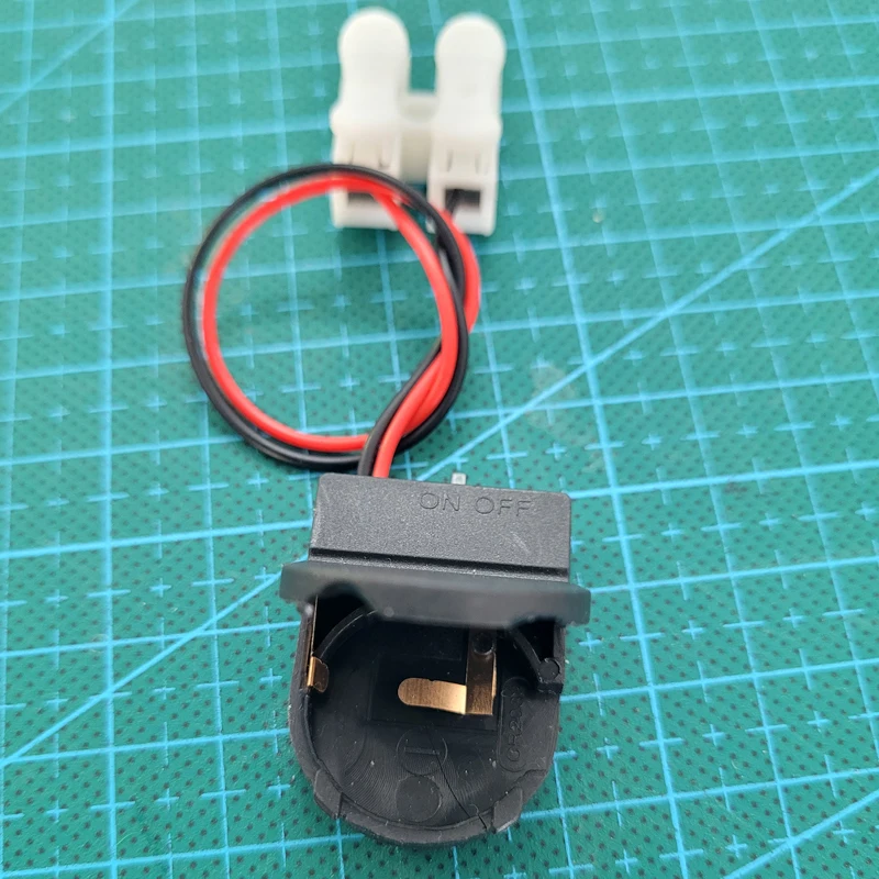 1/3 stücke cr2032 knopf batterie box 3v/6v micro batterie halter mit schalter abdeckung netzteil kann 10 stücke leds anschließen