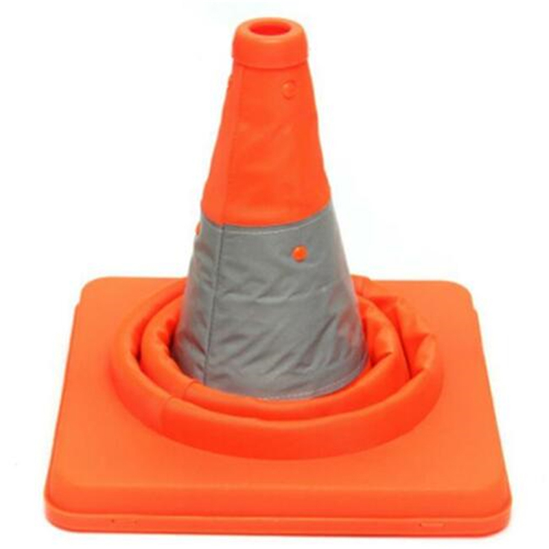 Foldable Traffic Cones Parking Cones Safety Cone With Reflective Stripe Collapsible Traffic Cones Road Cone