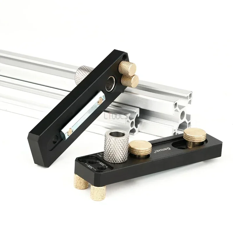Aluminum Profile Punching Auxiliary DIY Tool Suitable For 2020, 2040, 3030, 3060 Profiles Generic Jig Guide Drilling Positioning