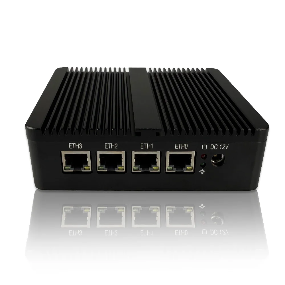 OptiLinkX Four Network Port Routeing Mini PC N5105 Fanless Silent Gigabit Network Port Low-power Firewall Small Computer