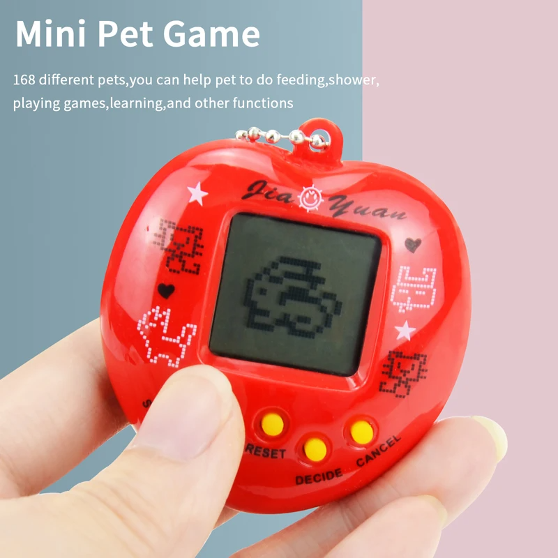 Crianças eletrônicas animais de estimação jogo tamagotchi console de jogo portátil brinquedo em russo original alemão espanhol polonês virtual digital brinquedo para animais de estimação