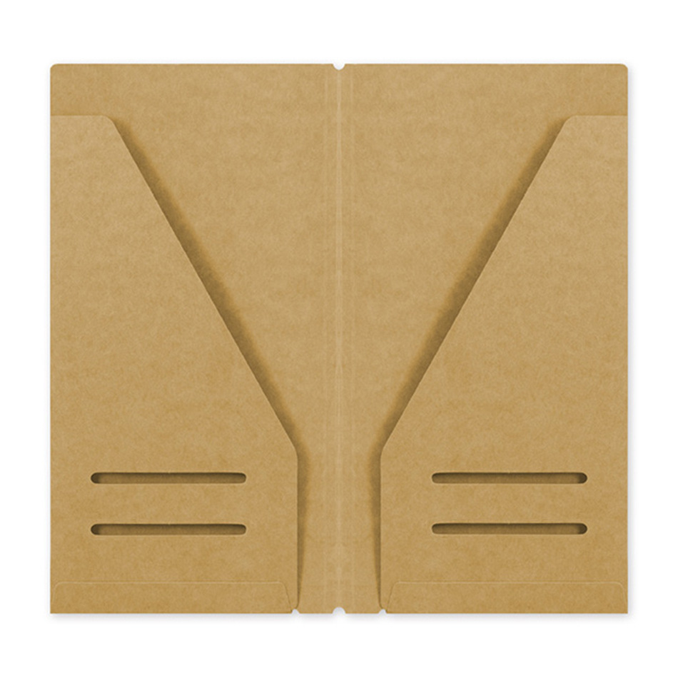 Kraft Paper File Holder Travel Journal Notebook Planner Accessories Regular Passport size Card Holder Pocket 3 pieces