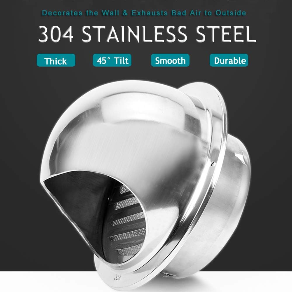 Indoor neues Belüftung system Edelstahl Entlüftung Entlüftung Regenschutz Außenwand Wind kappe Haube Entlüftung