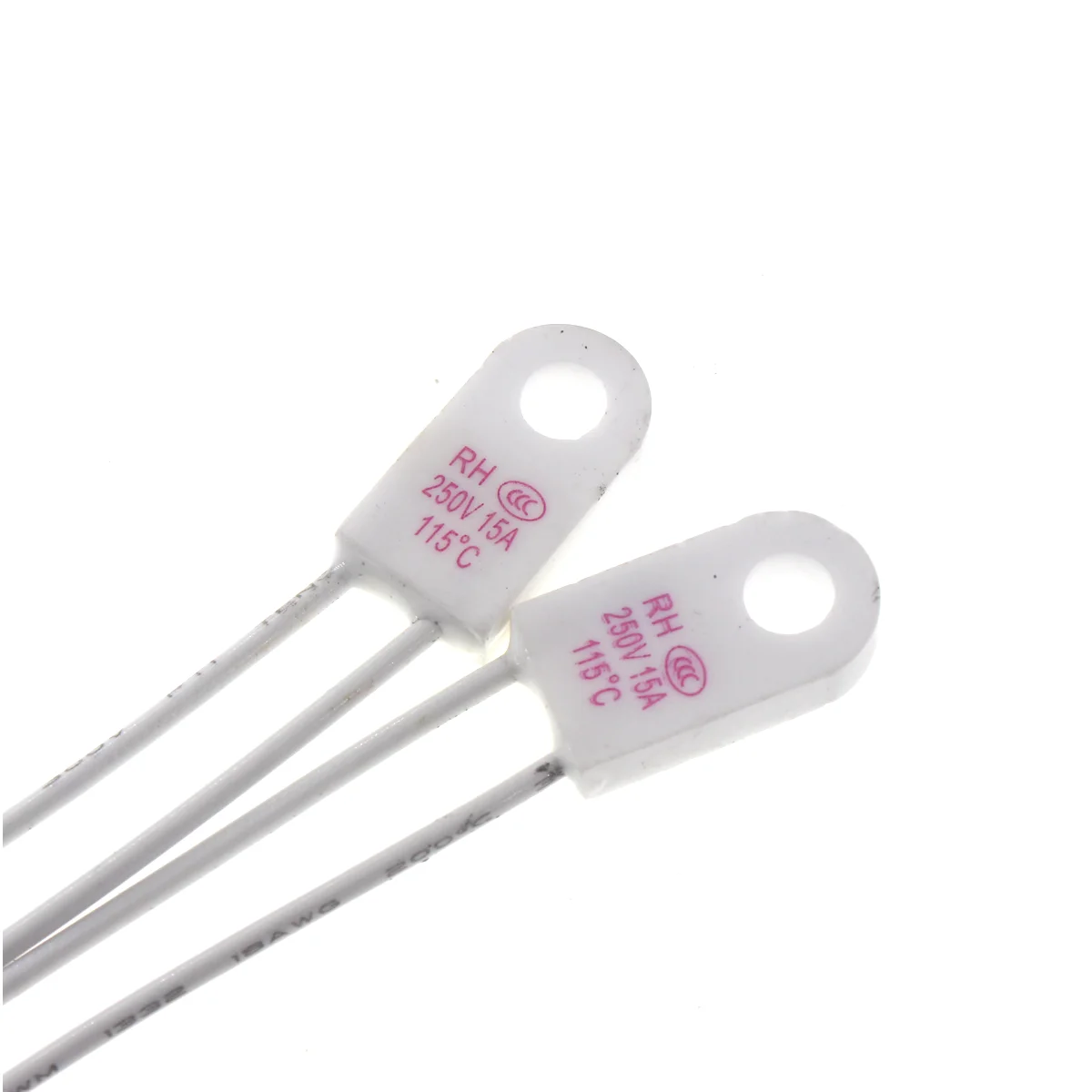 10pcs RH TF 250V 15A 95 115 125 130 135 150 180 230Degrees Celsius Temperature fuse Thermal links Over temperature protector