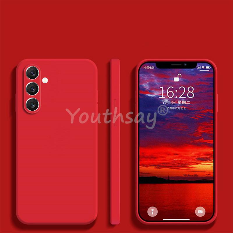 For Samsung Galaxy S24 FE Case Silicone Plain Protect Cover Samsung S24 FE S23 FE S21 S22 Plus Ultra Cover Rubber S23 FE Case