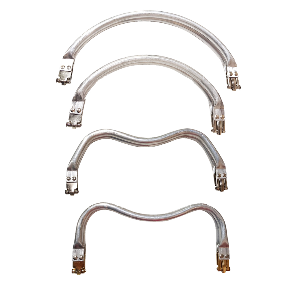 Metal Aluminum Tube Bag Frame for Purse Semi Circle Metal Aluminium Frame Craft Clutch Bag Frame DIY Classical Pouch Hardware