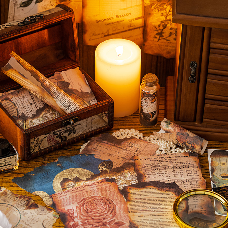 30 шт., винтажные декоративные бумаги для журналов, скрапбукинга