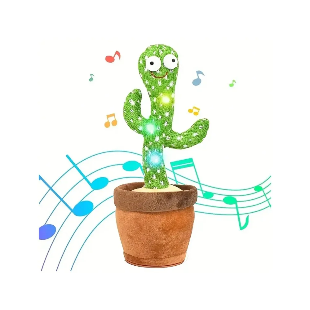 Jouets de Cactus parlant de danse pour bébés garçons et filles, chant, imitation, enregistrement, répétition, ce que vous dites, changeur de voix, 1 pièce