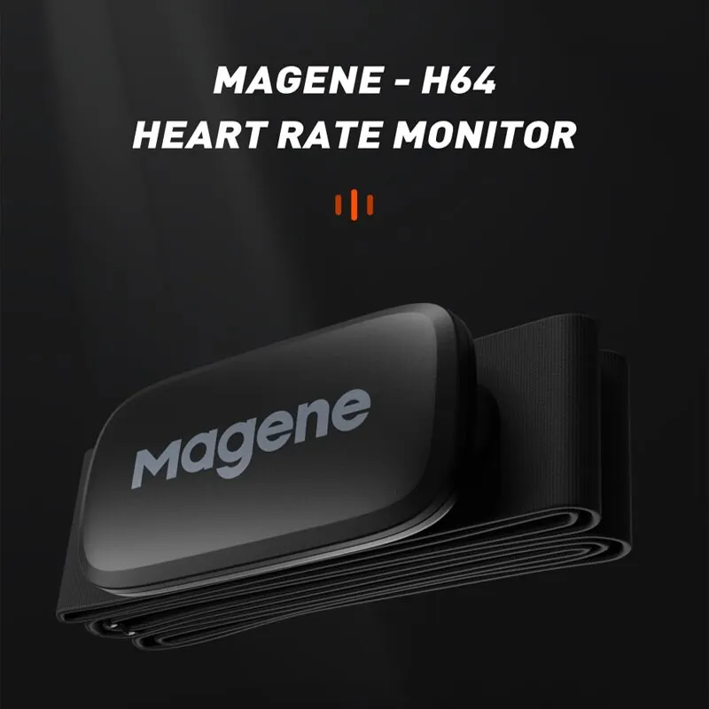 Magene h64 monitor de freqüência cardíaca modo duplo sensor mover ant bluetooth cinta peito ciclismo computador bicicleta wahoo garmin esporte