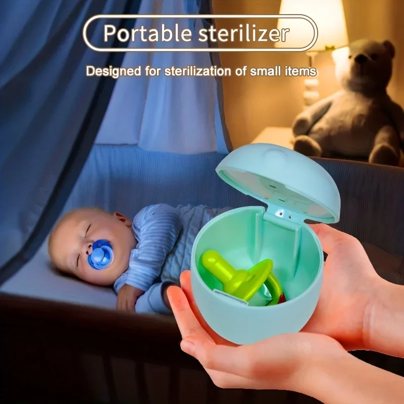 Przenośny smoczkowy sterylizator Mini sterylizator na światło ultrafioletowe sterylizować w 3 min USB do smoczka butelki gryzaki