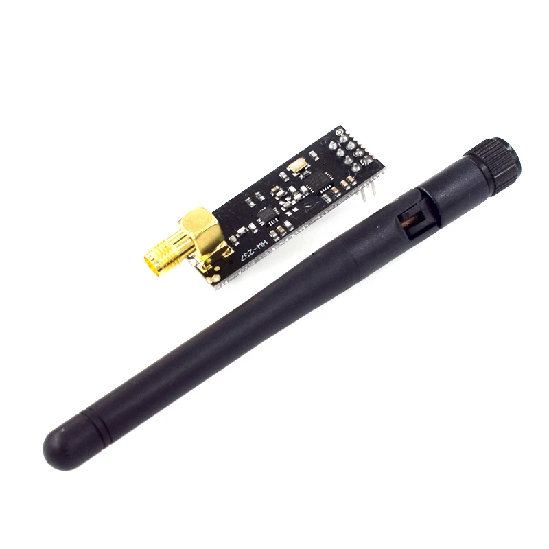 NRF24L01+PA+LNA Transceptor Inalámbrico Módulo Transceptor RF 2.4G 1100m con Antena y NRF24L01+ Adaptador Breakout con 3.3V