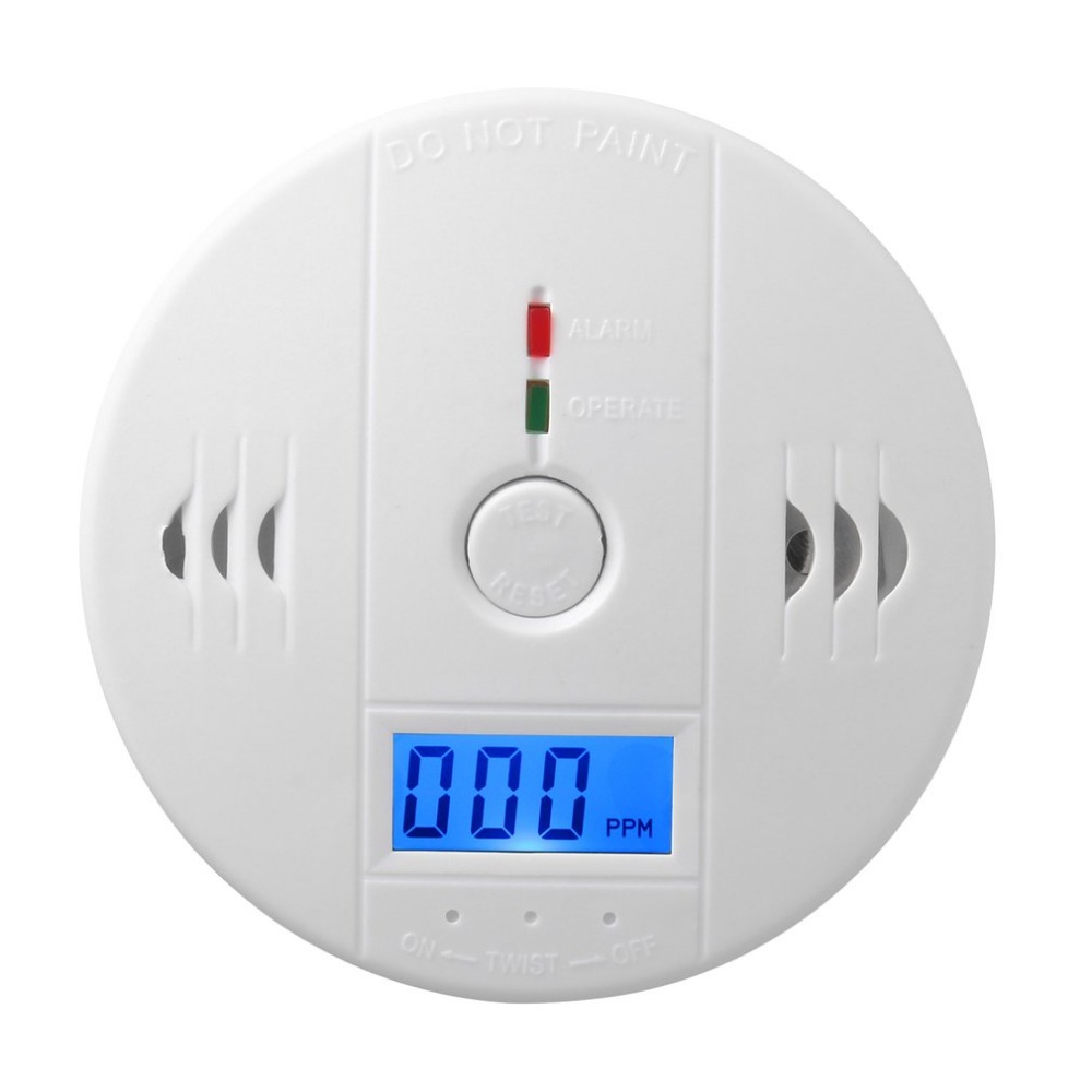 Nhạy Cảm Nhà CO2 Cảm Biến Báo Không Dây Đồng Ngộ Độc Carbon Monoxide Khói Khí Cảm Biến Cảnh Báo Báo Động Báo LCD Đèn Báo