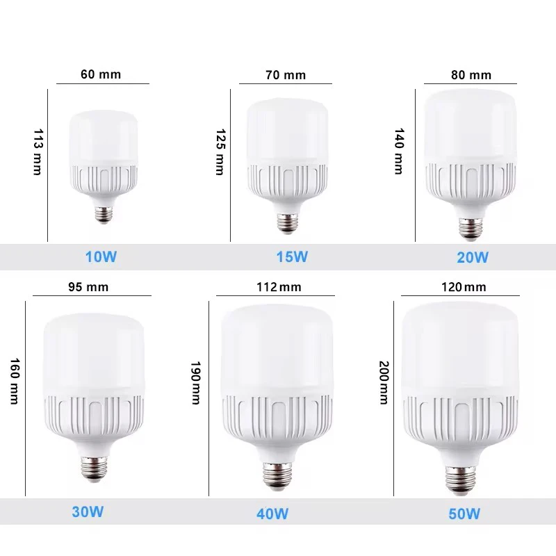 50/40/30/20/15W LED 전구 E27 나사 입 조명 눈 보호 에너지 절약 램프 인테리어 거실 침실 사무실 조명