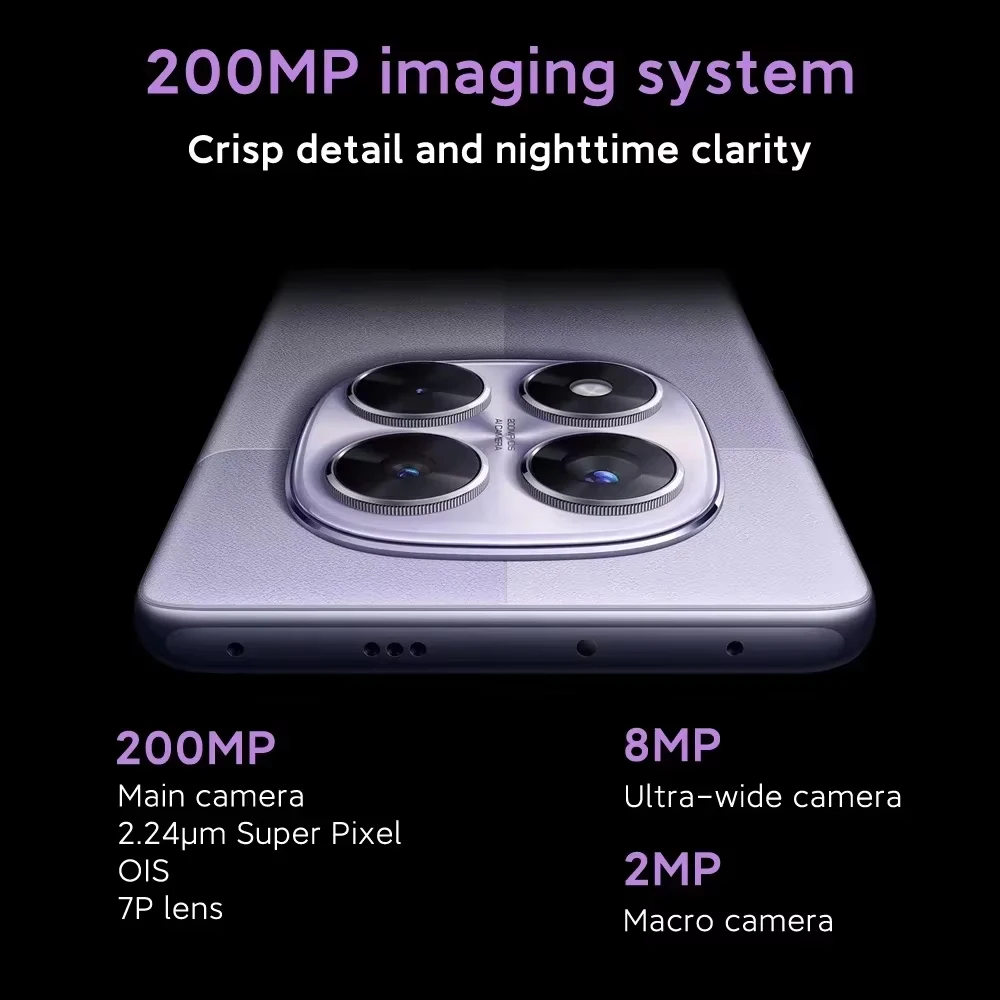 Versión Global Xiaomi Redmi Note 14 Pro 5G Smartphone MediaTek Dimensity 7300-Ultra 200MP AI cámara NFC 6,67 "pantalla AMOLED IP68