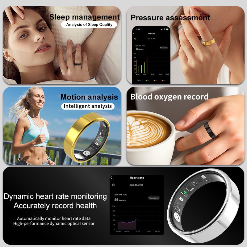 Nouveau 5ATM anneau intelligent GPS Tracker fréquence cardiaque pression artérielle moniteur de sommeil BT appel Mode Sport anneau intelligent hommes femmes pour Android IOS