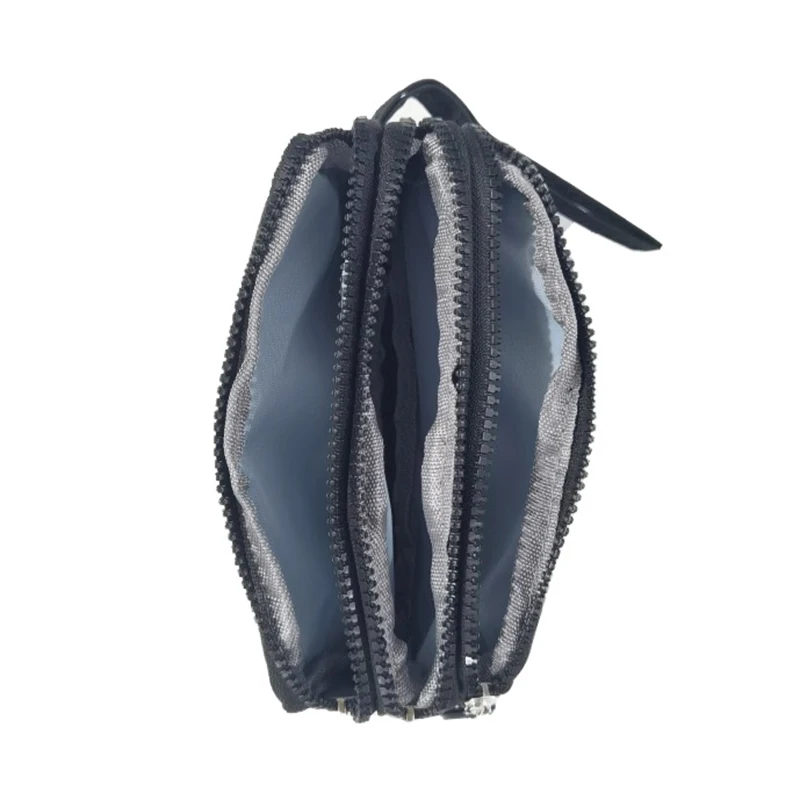 Portefeuille rétro à trois fermetures éclair de grande capacité, sac à main pour téléphone Portable, pince à billets pour étudiant, sacs de rangement simples portables à la mode pour femmes