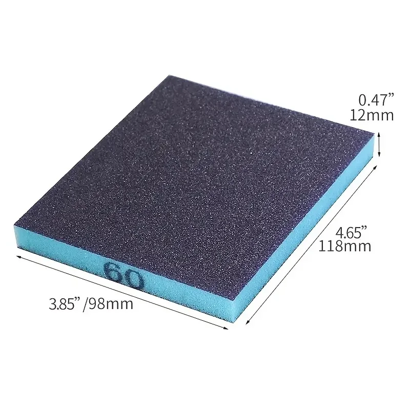 5/6pcs ฟองน้ําขัดหยาบ Medium Fine Grit Sanding Block Sander ฟองน้ํากระดาษทรายสําหรับโลหะไม้แก้วล้างทําความสะอาดได้และนํากลับมาใช้ใหม่